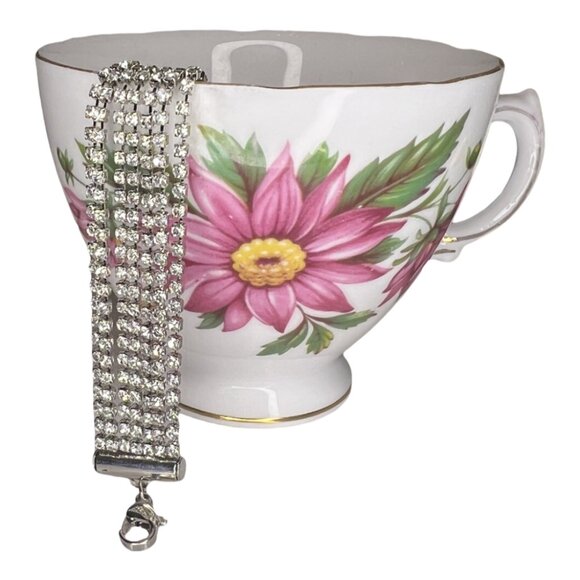 🚨CLEARANCE!!! Sparkly Shiny Seven Strand Cubic Zirconia and Silver Bracelet - Picture 3 of 3